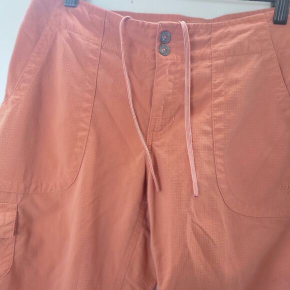North Face Pants‎ Womens 6 Orange Ripstop Cargo Capri Hiking Trail Cropped - Picture 10 of 10
